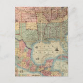 Colton's Railroad And Military Map Briefkaart (Voorkant)