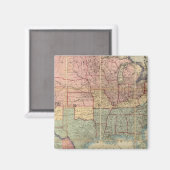 Colton's Railroad And Military Map Magneet (Voorkant / Achterkant)