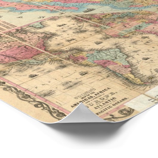 Colton's Railroad And Military Map Poster (Hoek)