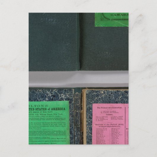 Colton's Railroadand County Map, Verenigde Staten Briefkaart (Voorkant)