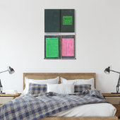 Colton's Railroadand County Map, Verenigde Staten Canvas Afdruk (Insitu (Slaapkamer))