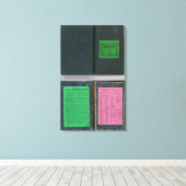 Colton's Railroadand County Map, Verenigde Staten Canvas Afdruk (Insitu (Houten vloer))