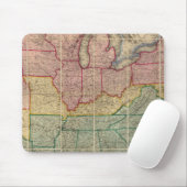 Colton's Railroadand County Map, Verenigde Staten Muismat (Met muis)