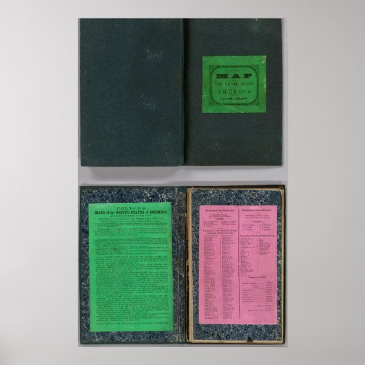 Colton's Railroadand County Map, Verenigde Staten Poster (Voorkant)