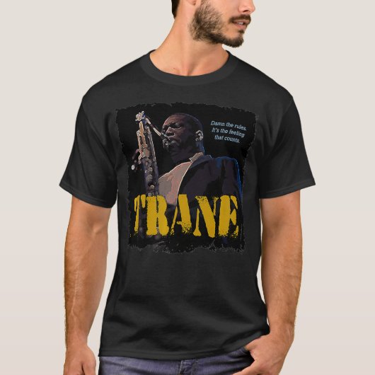 Coltrane Jazz Wisdom Saxophonist Musician T-shirt (Voorkant)
