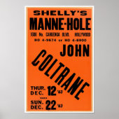 Coltrane Live Jazz Vintage Poster (Voorkant)