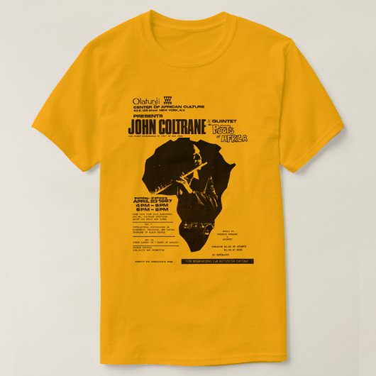 Coltrane The Olatunji Concert T-shirt (Design voorkant)