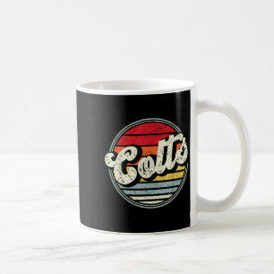 Colts Naam Retro Gift Mannen Vrouwen Boy Girl Koffiemok
