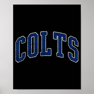 Colts Naam Vintage Retro Cadeau Mannen Vrouwen Jon Poster