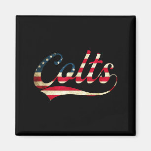 Colts Vintage Retro Mannen Vrouwen Magneet