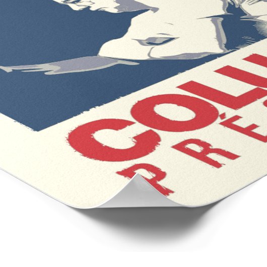 Coluche Président Poster (Hoek)