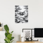 Colugo Air Glide Suspension Kunst Poster (Thuiskantoor)