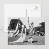 Columbia and Lady Liberty, 1919 Briefkaart (Voorkant / Achterkant)