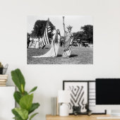 Columbia and Lady Liberty, 1919 Poster (Thuiskantoor)