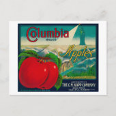 Columbia Apple Crate LabelYakima, WA Briefkaart (Voorkant)