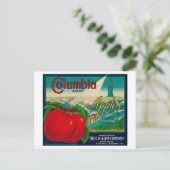 Columbia Apple Crate LabelYakima, WA Briefkaart (Staand voorkant)