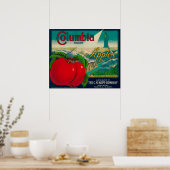 Columbia Apple Crate LabelYakima, WA Poster (Keuken)