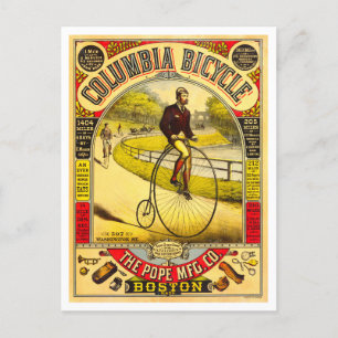 Columbia Bicycle  Advertentie Briefkaart