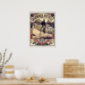 Columbia Bicycle  Cyclist Poster (Keuken)