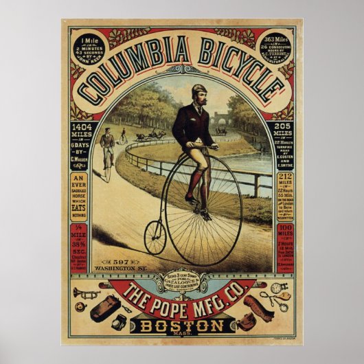 Columbia Bicycle Poster (Voorkant)