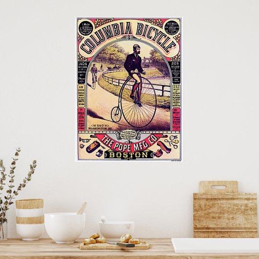 Columbia Bicycle Poster (Keuken)