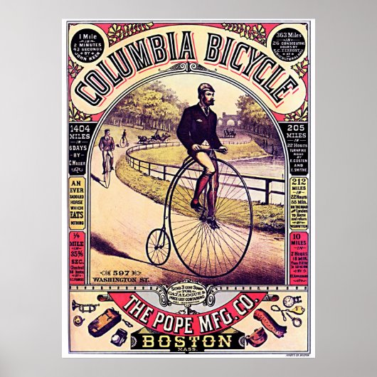 Columbia Bicycle Poster (Voorkant)