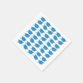 COLUMBIA BLUE AFSTUDEREN PAPIEREN SERVETTEN (Hoek)