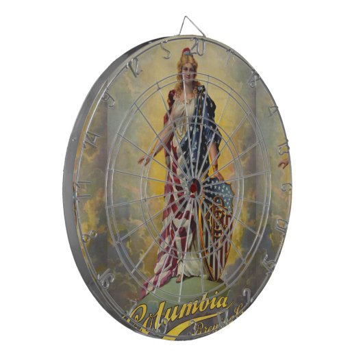 Columbia Brewing Co. Poster Dartbord (Voorkant Links)