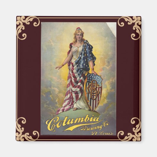 Columbia Brewing Co. Poster Magneet (Voorkant)