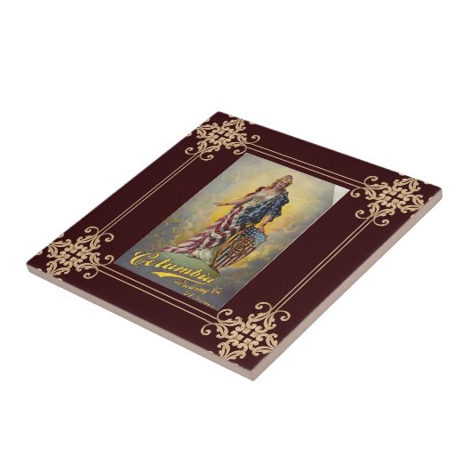 Columbia Brewing Co. Poster Tegeltje (Zijkant)