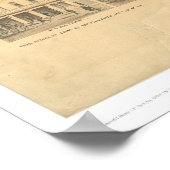 Columbia, CA. Panoramische kaart 1855 (0441A) Poster (Hoek)