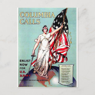 Columbia Calls Briefkaart