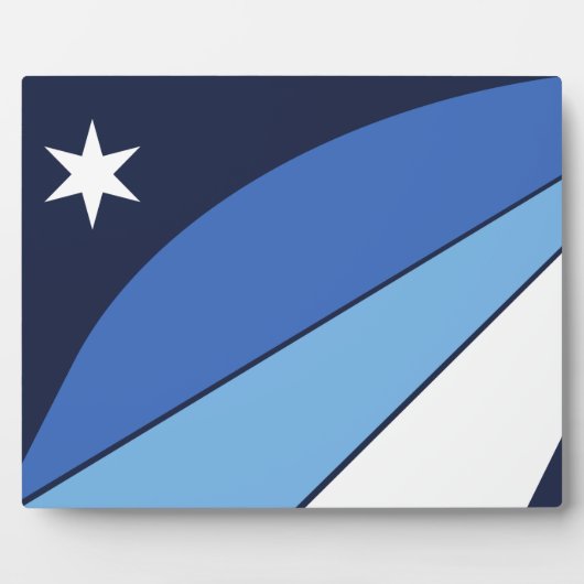 Columbia City Flag Plaque Fotoplaat (Voorkant)