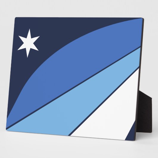 Columbia City Flag Plaque Fotoplaat (Zijkant)