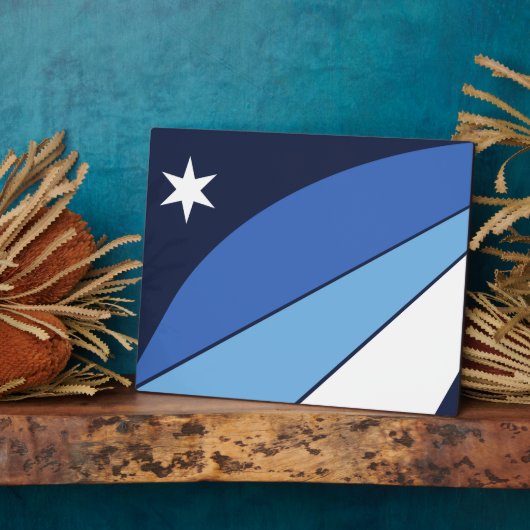 Columbia City Flag Plaque Fotoplaat (Zijkant)