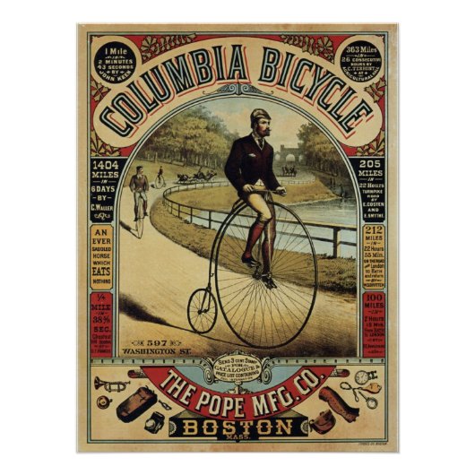 Columbia-fiets Perfect Poster (Voorkant)