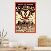 Columbia fietsen ~  fiets Adverteren Poster (Keuken)