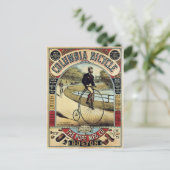  Columbia fietsen Reclame Briefkaart (Staand voorkant)