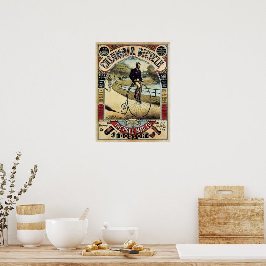  Columbia fietsen Reclame Poster (Keuken)