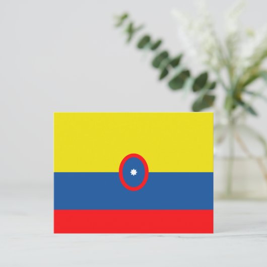 Columbia Flag Briefkaart (Staand voorkant)