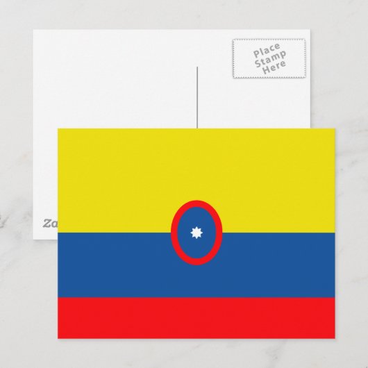 Columbia Flag Briefkaart (Voorkant / Achterkant)