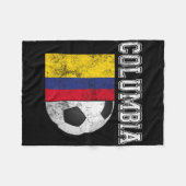 Columbia Flag - Soccer Futbol Footll  Fleece Deken (Voorkant (Horizontaal))
