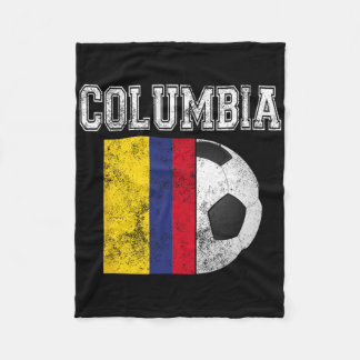 Columbia Flag - Soccer Futbol Footll  Fleece Deken