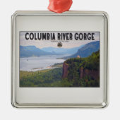 Columbia Gorge - Crown Point.jpg Metalen Ornament (Voorkant)