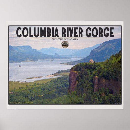 Columbia Gorge - Crown Point.jpg Poster (Voorkant)