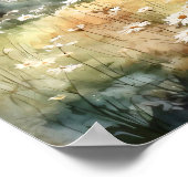 Columbia Gorge schilderij kunst afdrukken Poster (Hoek)