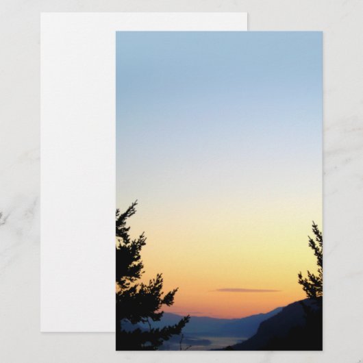 Columbia Gorge Sunrise Stationery Briefpapier (Voorkant / Achterkant)