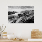Columbia Gorge Uitzicht Foto Poster (Keuken)