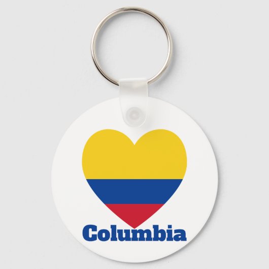 Columbia Heart Flag Sleutelhanger (Voorkant)