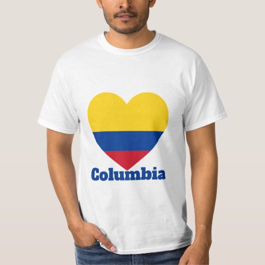 Columbia Heart Flag T-Shirt (Voorkant)